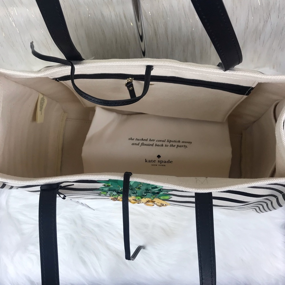 ❌SOLD❌KATE SPADE PINEAPPLE MEGA SAM SHOULDER/TOTE - Picture 8 of 8